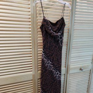 Long Animal Print (Browns) Evening Dress by Onyx Nite, Size 6